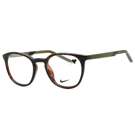 Nike™ 7260 239 49 Tortoise/Matte Rough Green Eyeglasses